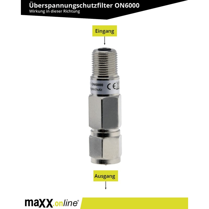 maxx.onLine Surge Protection & Lightning Protection Filter with 4-Way Earth