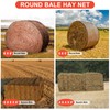 LalaKoo Large Round Bale Hay Net for Horses 6×6 ft