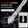 Eccentric Drill Bit Set – 5PCS Four-Flute Sawtooth Drill Bits