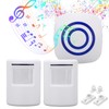 Wireless Doorbell Alarm Motion Sensor Detector Alert with 2 Sensor