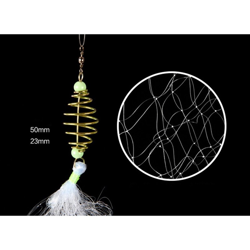 VORCOOL Replacement Net Fishing Cast Net Bait Trap Fishing Rod
