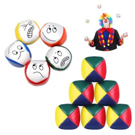 MOUJUCHI Juggling Balls, 10PCS Durable Soft Smooth Juggling Balls, Small Colorful Juggle Ball Kit For Beginners Children And Professionals