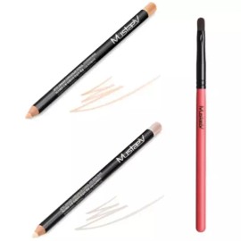 Mustev 머스테브 컨실러 13 피치베이지 +스노우베이지 브러쉬 Mustev Concealer 13 Peach Beige + Snow Beige Brush