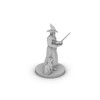 Human Wizard With Beard and STaff Tabletop DND Gaming Miniature