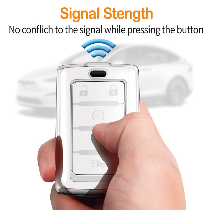 Sindeda for Jeep Key Fob Cover with Keychain Soft Full