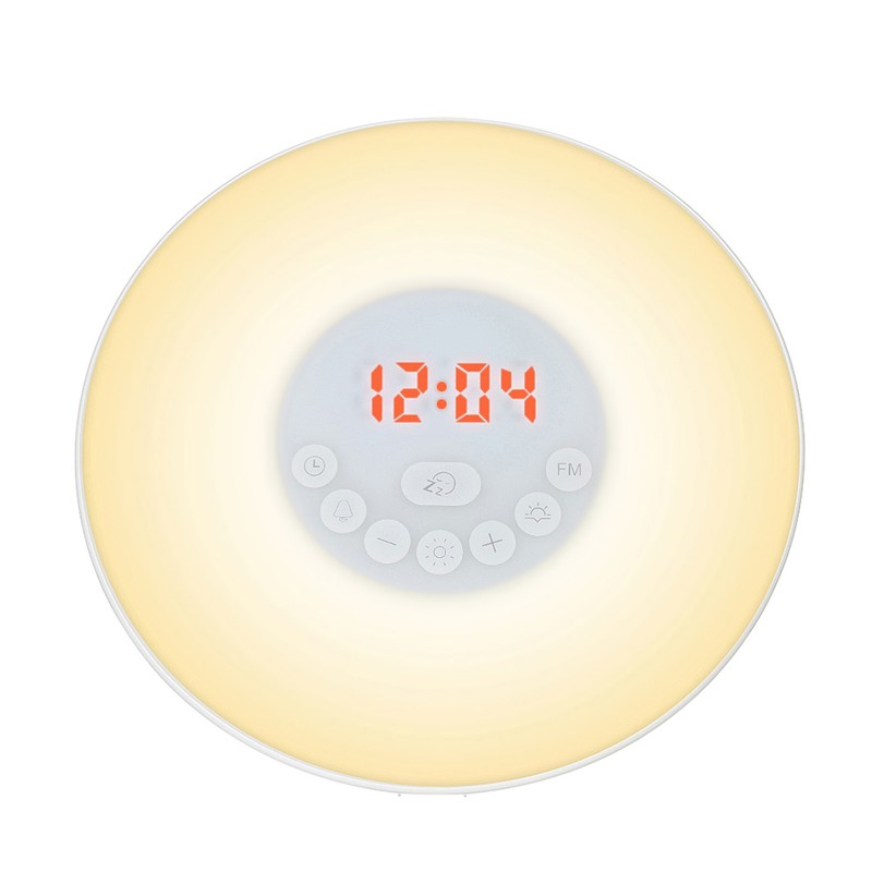 Wake Up Light Alarm Clock Sunrise/Sunset Simulation Digital Clock with