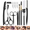 12 in 1 Eyebrow Trimmer Kit Eye Brow Scissors, Eyebrow