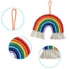 Gibsob Macrame Rainbow Tapestry Decoration, Rainbow Wall Hanging, Macrame Rainbow