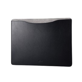 Elecom Computer Case PC Case for MacBook Pro 13.3 Inch (2022/2020/2019/2018) MacBook Air 13.3 Inch (2020/2019/2018) MacBook Air 13.6 Inch (2022) Soft Leather Sleeve Case Slim Black BM-IBSVM2213BK