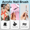 Shine Chance 3Pcs Acrylic Nail Brushes Set Size 2 4
