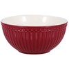 Greengate STWCERAALI3206 Alice Müslischale claret red 14 cm (1 Stück)