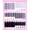 Wispy Lash Clusters with Spikes Volume Eyelash Clusters with 2