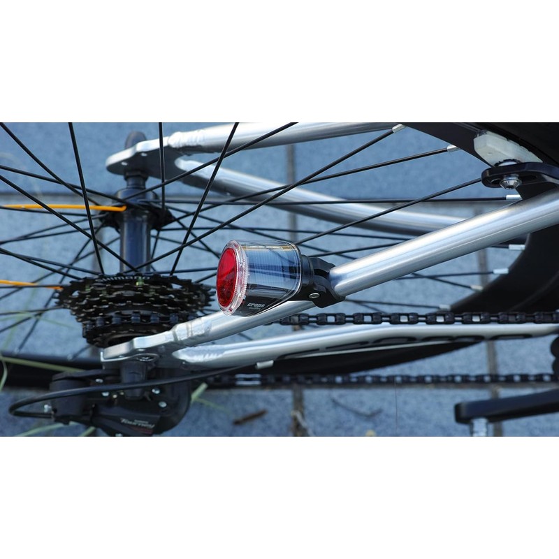 Crops 80JSRV-NUSB (C2T03-04-0384) Bicycle Solar Charging Reflector Tail Light