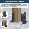 4 pcs Adjustable Wood Fence Pergola Post Base Brackets Fit