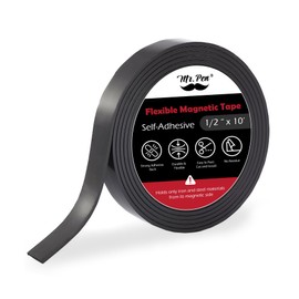 Mr. Pen- Flexible Magnetic Tape, 1/2 Inch x 10 Feet, Magnetic Strip, Magnets with Adhesive Backing, Magnetic Strips with Adhesive Backing, Magnet Tape, Magnetic Tape Roll, Adhesive Magnetic Strips.