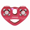 30KN Dual Pulley Zip Line Rescue Cable Trolley Outdoor Rock