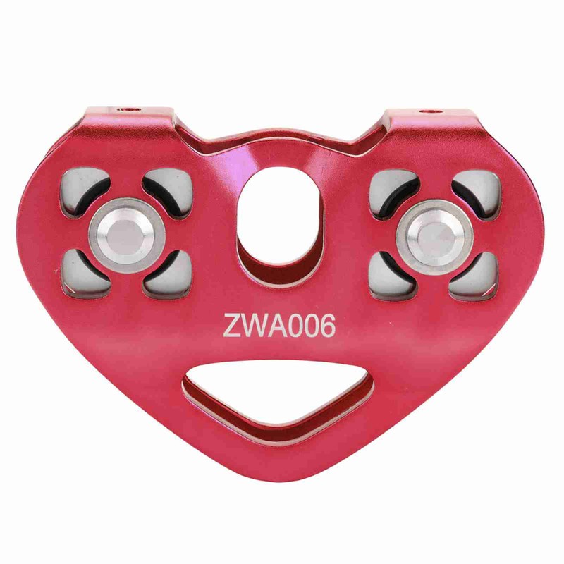 30KN Dual Pulley Zip Line Rescue Cable Trolley Outdoor Rock