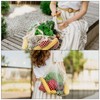 MECCANIXITY Cotton Mesh Bag, 15x13.8" Reusable Washable Mesh Net String