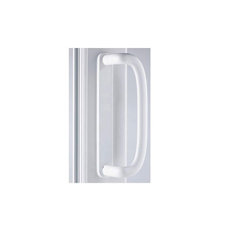 Mila Inline Patio Door Handle Pair 109mm Screw Fix White