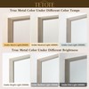 TETOTE Brushed Nickel Bathroom Mirror 24" x 30" Rectangle Beveled