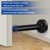 Door Stopper, 6 Inch Long Door Stop, Black Door Stop