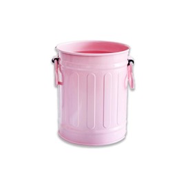 Fkereg Pencil Holder for Desk, Metal Barrel Pen Cup Holder for Desk with Handles, Cute Makeup Brushes Holder, Marker Holder Organizer Storage for Office Classroom Desktop Home (Pink)