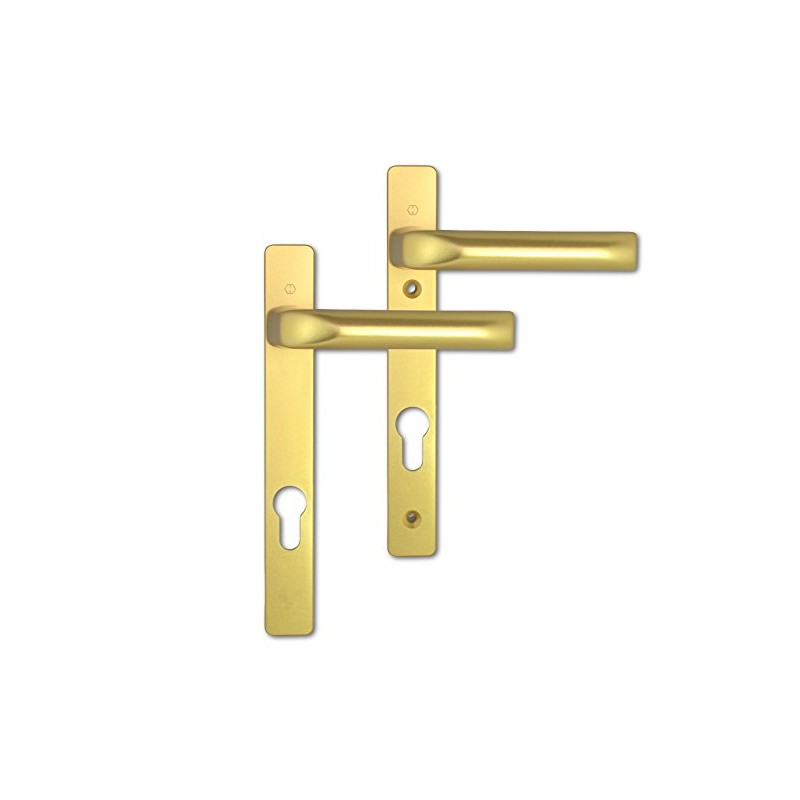 Hoppe Lever / Lever 92PZ 122mm Short Gold