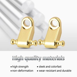 2PCS Guitar String Retainer, Guitar Roller String Tree Retainer with Screw for Electric Guitar Bass(Gold)