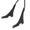 HCMOTORKU Black Passenger Backrest Sissy Bar For Harley Dyna Super