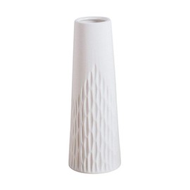 VanEnjoy 7.6 Desktop Minimalist White Ceramic Vases Home Office Decoration,Unique Speckle Finish Vase