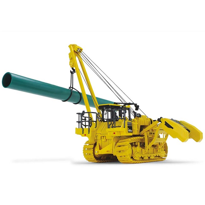 First Gear 1/50 Diecast Model DCD Komatsu D155CX-8 Pipelayer with