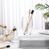 Vesici 200 Pieces Bamboo Toothbrushes Bulk Soft Bristles Toothbrushes with