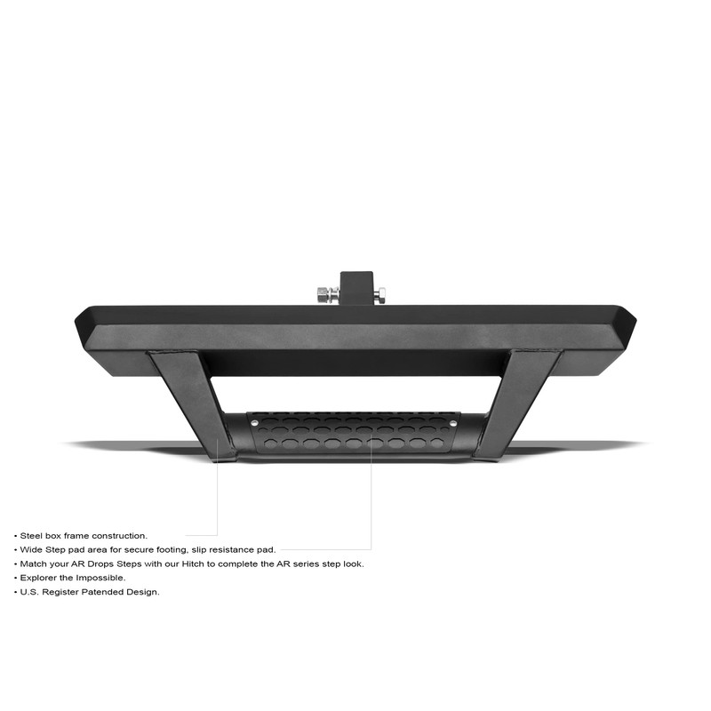 Armordillo AR Drop Step Hitch Step for Class 3 Trailer