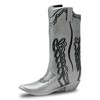 Cowboy Boot Lighter Case Silver Metal by HMC - for