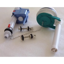 NUFLUSH Glacier Bay Fill Valve and 3-inch Flush Valve Kit, 2 Piece Toilet Gasket & Bolts