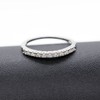 Uloveido 2mm Classic Cubic Zirconia CZ Eternity Stackable Rings for