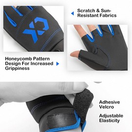 Anti Slip Fishing Gloves for Women and Men, Hunting Gloves, Fishing Gloves for Fishing, Hunting, Cycling (1 Pair)