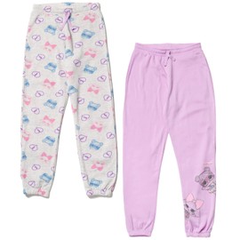 L.O.L. Surprise! Bon Bon Diva Little Girls Fleece 2 Pack Pants Gray/Purple 6X