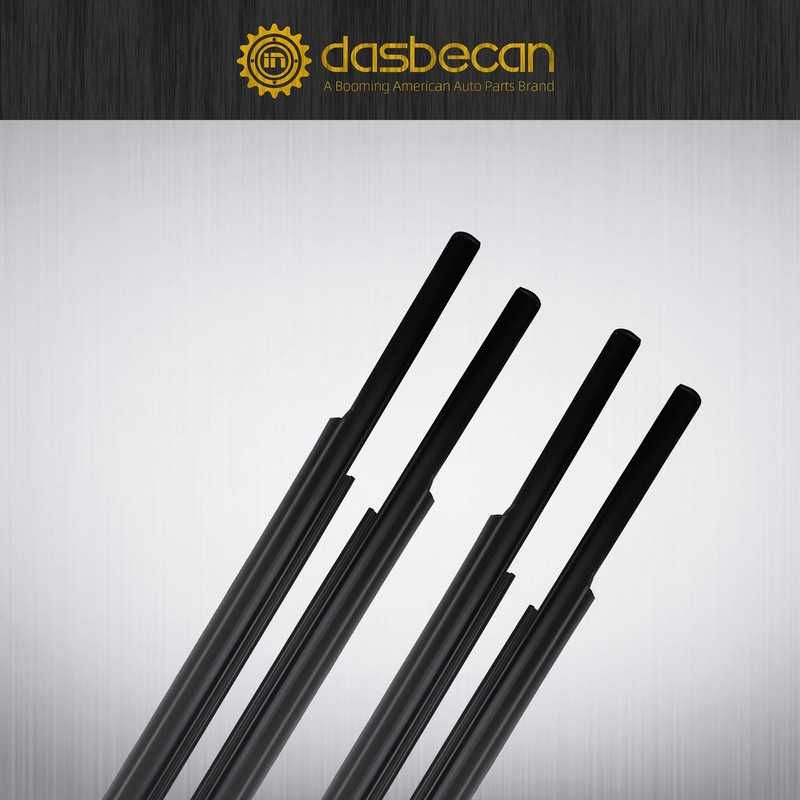 Dasbecan 4Pcs Window Moulding Trim Seal Belt Weatherstrip Compatible with