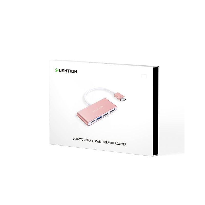 LENTION Hub USB C con USB3.0&USB2.0, 100W PD, Adaptador Tipo