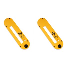 RMSPO DWE7402DI Dado Throat Plate Table Saw Accessories for Dado Blades for 10 inch Table Saw DWE7490 DWE7491RS DWE7491 DWE7492 (Yellow 2pcs)