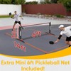 Portable Pickleball Rebounder Net with Kitchen Lines System, Solo Training