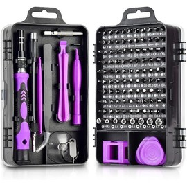 Precision Screwdriver Set for PC.  1 Set 115 in 1 Electronics Magnetic Repair Tools Kit with Case, Fall Gift, Screwdriver Set for Repairing Computer PC, Work Equipment for Men:_115  black