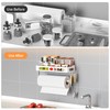 MAYZOLOP Paper Towel Holder with Shelf, One Hand Tear, Paper