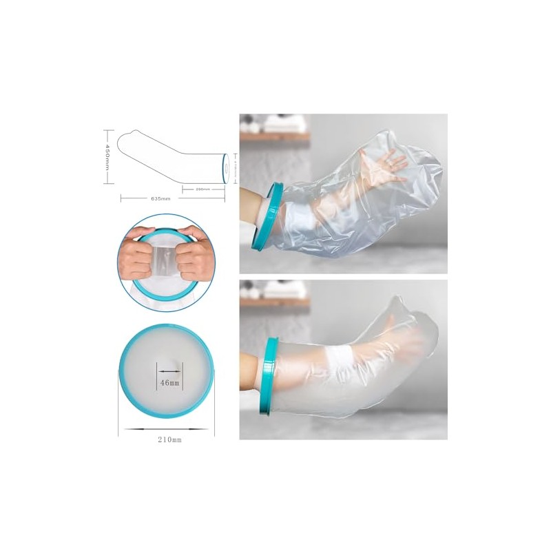 Cubierta Impermeable para Brazo Adulto para Ducha y Baño Reutilizable