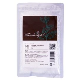 Peppermint Crystal, Natural L-Menthol, High Purity, 3.5 oz (100 g), Menta Crystal, Made in Japan