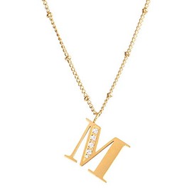 LuckyLy Collares para Mujer Inicial Acero Inoxidable Oro 18K Regalos Mamá
