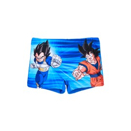 Dragon Ball Z Badeanzug für Jungen, Badeshorts, Kinderbadehose, Größen 4 bis 10 Jahre (DE/NL/SE/PL, Alter, 10 Jahre, Regular, Blau)