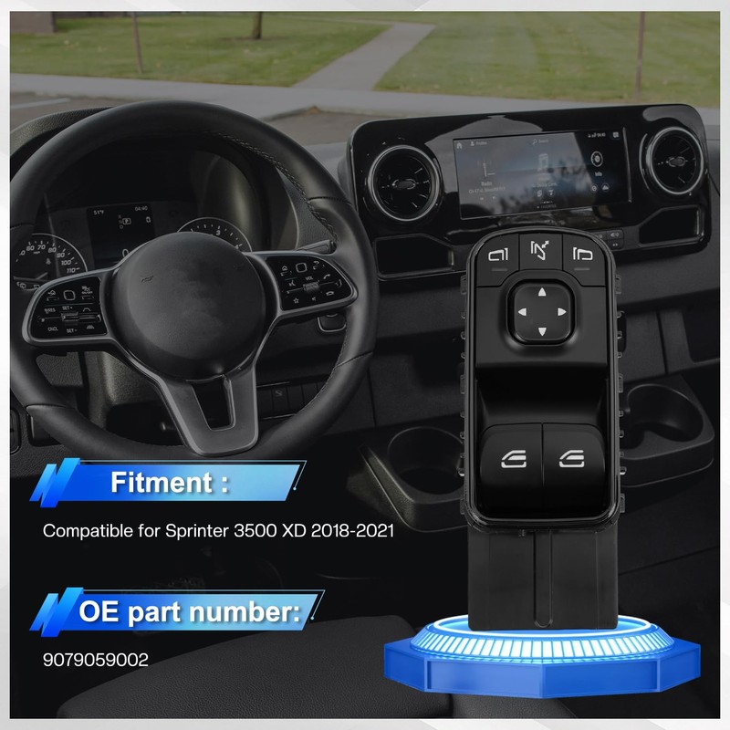 Power Window Switch fit for Sprinter 3500 XD 2018-2021|Direct Fit,ABS