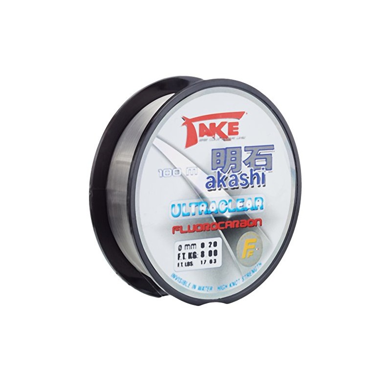 Nylon Fishing Take Akashi Ultraclear Fluorocarbon 100 m Model 0.2